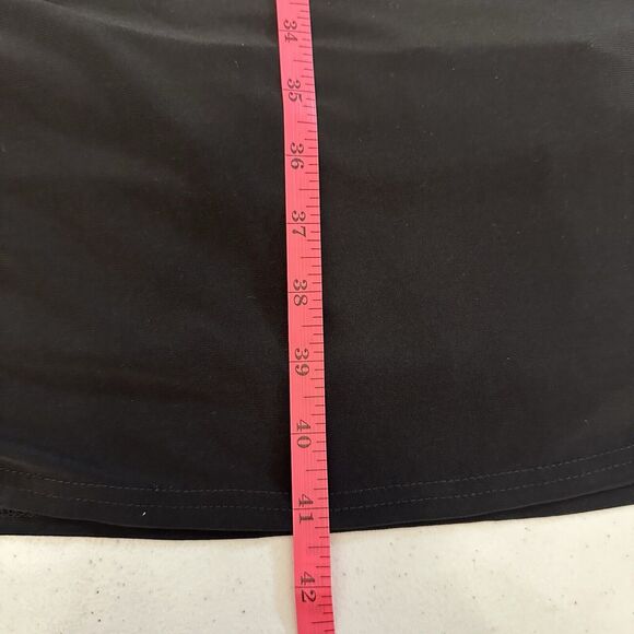 Y2k Empire Black Dress Vintage Party Karin Stevens Stretchable Plus Size 16W - Picture 7 of 11